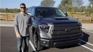 First Drive 2019 Toyota Tundra TRD Sport 57L V8 4x4 CrewMax [upl. by Jermaine]