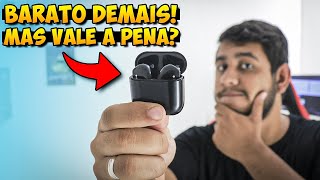 Fone bluetooth de 25 CONTO da SHOPEE Inpods Pro 4 é BARATO mas é BOM Unboxing e review [upl. by Harneen]