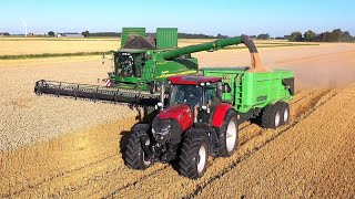 Tarwe oogst 2022 met John Deere 9880i STS Bakker Bierum in Bierum [upl. by Notlil]