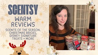 Scentsy Warm Reviews  Scents of the Season Holiday Bricks Disney Signature Treats  More [upl. by Burkitt715]