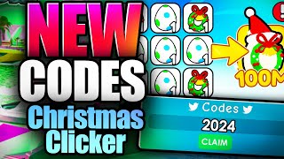 Christmas Clicker CODES  ROBLOX 2024 [upl. by Moses]