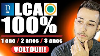 🔴VOLTOU LCI e LCA de ALTA RENTABILIDADE SERÁ QUE VALE A PENA MELHORES INVESTIMENTOS RENDA FIXA [upl. by Creath]