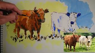 How to paint cows  part 5 [upl. by Nailil]