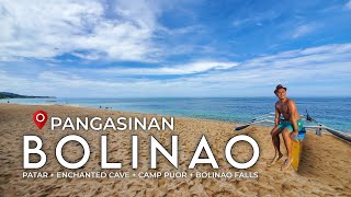 BOLINAO PANGASINAN 2024  Day Tour to Patar Beach  Enchanted Cave  Camp Puor  Bolinao Falls [upl. by Sethi]