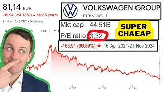 Volkswagen Investors Capitulating  VOW3 Stock At Decade Lows VOW3 Stock Analysis [upl. by Enitsenrae]