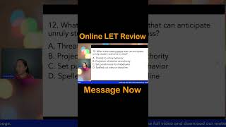 GenEd and ProfEd Reviewer for LET [upl. by Ecinue57]