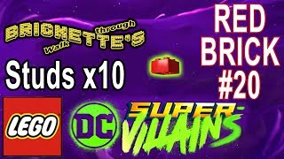 Studs x10 Red Brick in Level 20 Justice League Level 5 “You KantoUch This” LEGO DC Super Villains [upl. by Aicyle]