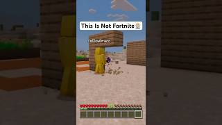 This Is Not Fortnite😂 foryou fortnite minecraft minecraftmemes fortnitememes [upl. by Klinger]