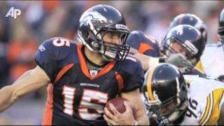 Tebow Broncos Stun Steelers in OT [upl. by Rodnas923]