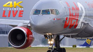 🔴 Manchester Airport LIVE  4K Plane Spotting [upl. by Dowzall]