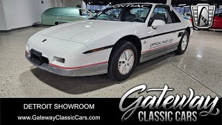 1984 Pontiac Fiero Pace Car Gateway Classic Cars Detroit 2238DET [upl. by Tipton]