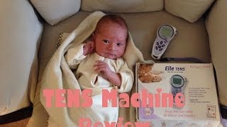 Elle TENS Machine Review Natural Pain Control During Labor [upl. by Akilaz]