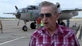 WWII Veteran tail gunner is reunited with his B25 [upl. by Rowell794]