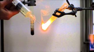 NaCl Synthese  Sodium chloride synthesis Microscale experiment [upl. by Elleimac717]