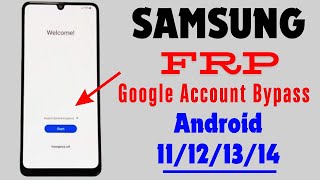 Samsung FRP Bypass 2024🔥Android 11121314  New Method  Frp Lock Unlock All Samsung Frp Bypass [upl. by Idyak]