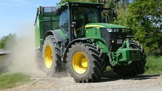 John Deere 6215R 6250R 7290R amp 8600i Working Hard During The Grass Season  DK Agriculture [upl. by Wanda]