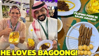 SAUDI EATS FILIPINO FOOD for the FIRST TIME Philippines Week in Riyadh [upl. by Odlamur278]