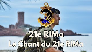 21e RIMa  Le Chant du 21e RIMa  Chant Militaire💪 🇫🇷 avec paroles [upl. by Namlas462]