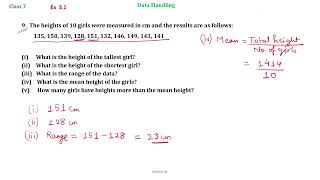 Class 7  Maths  Ex 31  Q9 [upl. by Uahc]