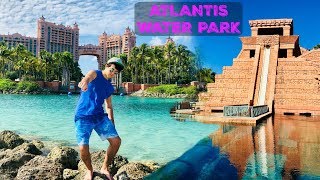 GOING ON EVERY WATER SLIDE AT ATLANTIS IN THE BAHAMAS [upl. by Fosque]