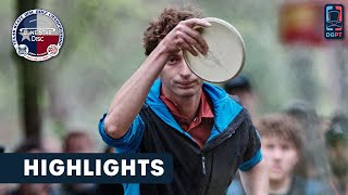 Round 1 Highlights MPO  2024 Texas State Disc Golf Championships [upl. by Emmie]