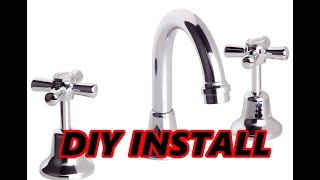 Replacing bathroom taps DIY Its easy [upl. by Leelahk]