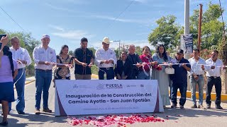 INAGURACION DE CARRETERA SAN MIGUEL AYOTLASAN JUAN EPLATLAN🛣️ [upl. by Arriat482]