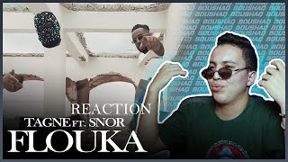 TAGNE  FLOUKA FT SNOR OFFICIAL MUSIC VIDEO Reaction [upl. by Atnuahsal158]