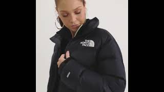 THE NORTH FACE Shiny Nuptse Padded Short Jacket Black Women  NF0A5GGE001  JD Sports [upl. by Anuait403]