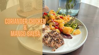 Coriander chicken amp Mango salsa  Quick ampHealthy recipe  Healthy dinner  culinise [upl. by Emmie27]