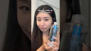 using micellar water as dry shampoo hack⁉️ beautyhacks haircare [upl. by Dhaf]