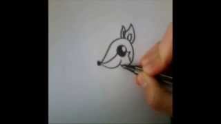 Cartoon vos How to draw 1 [upl. by Aronoel]