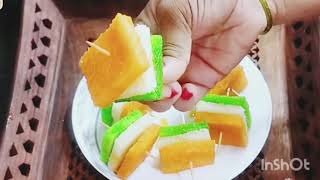 5 min mai tiranga sweet recipe 5 मि मैं तिरंगा रेसीपीdeeparecipe trending subscribe food share [upl. by Gaughan]