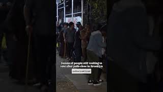 Long lines at polling places in Brooklyn [upl. by Leibrag]