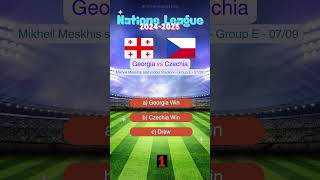 Georgia vs Czechia UEFA Nations League 20242025 Prediction  Who Will Win match prediction [upl. by Cacie]