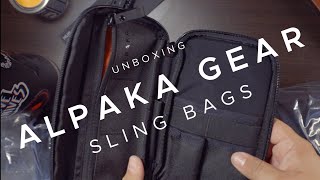 unboxing Alpaka Go Sling and Go Sling mini bags edc edcgear rangereyes edcpouch edcdump [upl. by Haidedej]