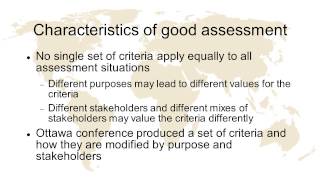 Criteria for Good Assessment  Assessing Health Professional Education A Workshop [upl. by Homere]