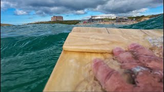 Coffin Lid amp Fringe Surfing at Fistral Beach [upl. by Nuawtna]