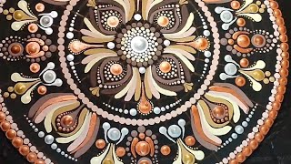 Tutorial Pintando mandalas Puntillismo paso a Paso [upl. by Ariad912]