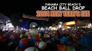 New Years Eve 2024  Beach Ball Drop  Panama City Beach [upl. by Pegasus311]