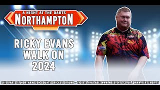 Rapid Ricky Evans Darts Walk On Northampton 2024 [upl. by Beitris]