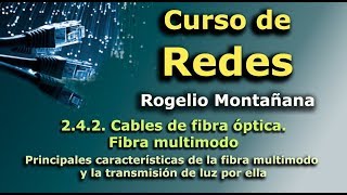 Curso de Redes 242 Cables de fibra óptica Fibra multimodo [upl. by Onil312]