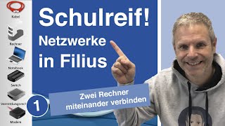 Netzwerke mit Filius – Teil 1 Zwei Rechner miteinander verbinden [upl. by Sullecram]