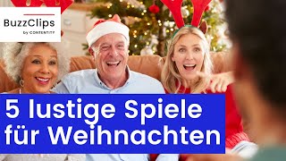 Die 5 lustigsten Familienspiele zu Weihnachten [upl. by Annayehc]