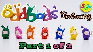 Oddbods Toy Mini Figurine Set Unboxing  Learn Oddbods Names Colors amp Personalities Part 1 of 2 [upl. by Eduam]