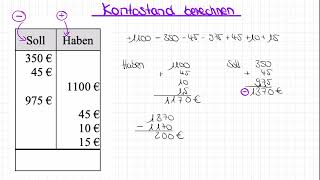 rationale Zahlen Kontostand berechnen [upl. by Ecnerewal]