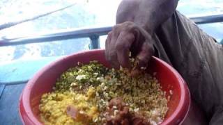 Sri Lankaශ්‍රී ලංකාa Fisherman eating Rice and Curry on the Boat [upl. by Adnovoj]