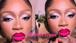 HOW TO PINK MATTE GLOSSY LIPS [upl. by Rezal]