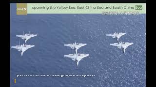 CGTN：雙航母 Chinese navy conducts first dual aircraft carrier formation exercise 20241031 [upl. by Llerdnad]