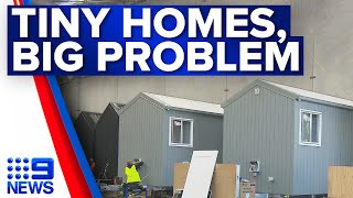 Governmentfunded tiny homes used to tackle Queensland’s housing crisis  9 News Australia [upl. by Agnella]